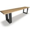 Buy Industrial style wooden bench Black 58438 - in the EU